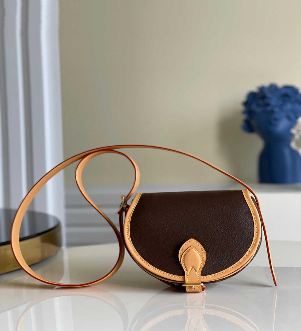 

High Quality Luxurys Designers Bags Handbags Women Messenger Handbag Hat Box Tote MonogramCanvas Tambourin Shoulder Crossbody Bag2382570, Sky blue