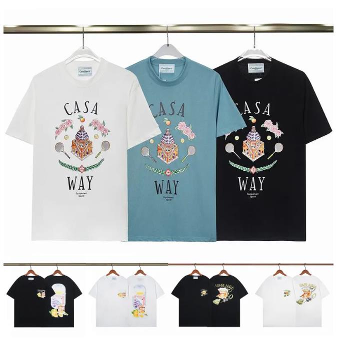 

Casablanca t shirt Men Designer womens t shirts casablanc shirt wear summer round neck sweat absorbing short sleeves outdoor breathable cotton tees, 46