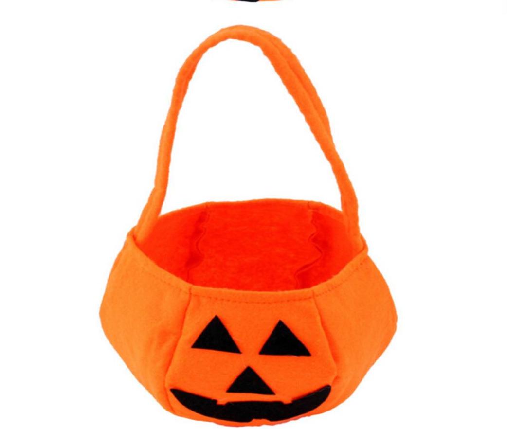 

Halloween Smile Pumpkin Bag Kids Candy Bag Children Handhold bag Party Supplies Ttrick or Treat3994900, Orange