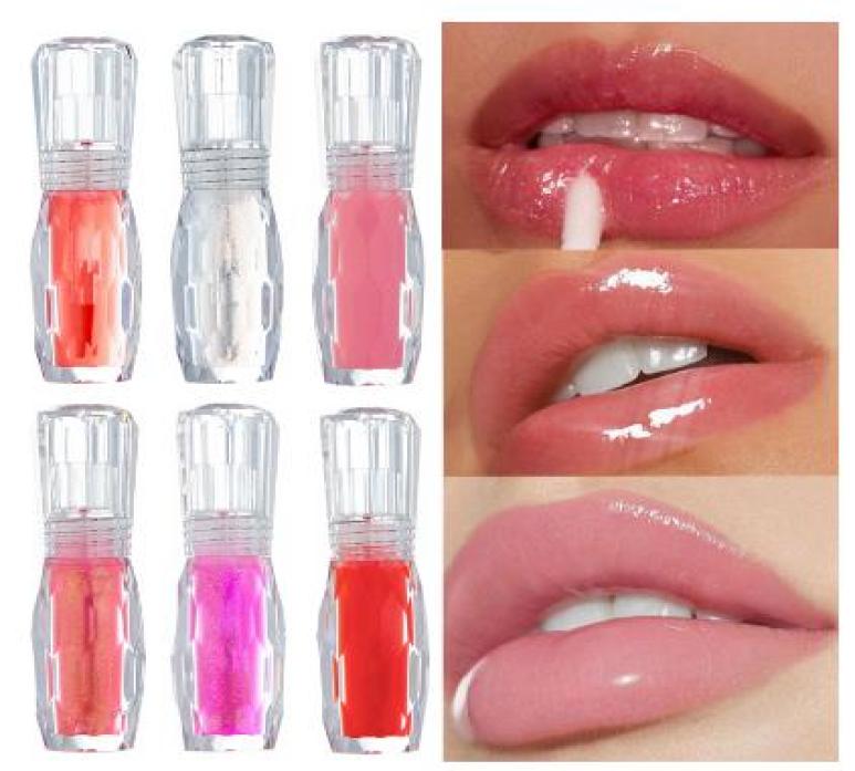 

6 Colors Lips Plumper Makeup Long Lasting Big Lip Gloss Moisturizer Plump Volume Shiny Vitamin E mineral Oil Lipgloss6887957, Army green