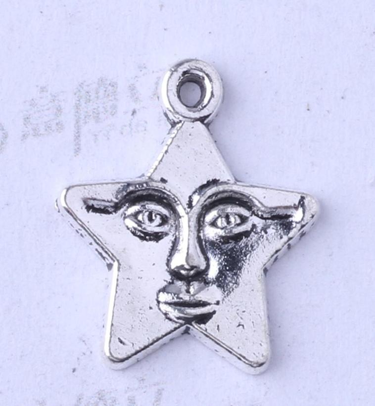 

Star Pendant bead antique Silverbronze fit Necklace 1614mm DIY Jewelry Zinc alloy 400pcslot 33875514337