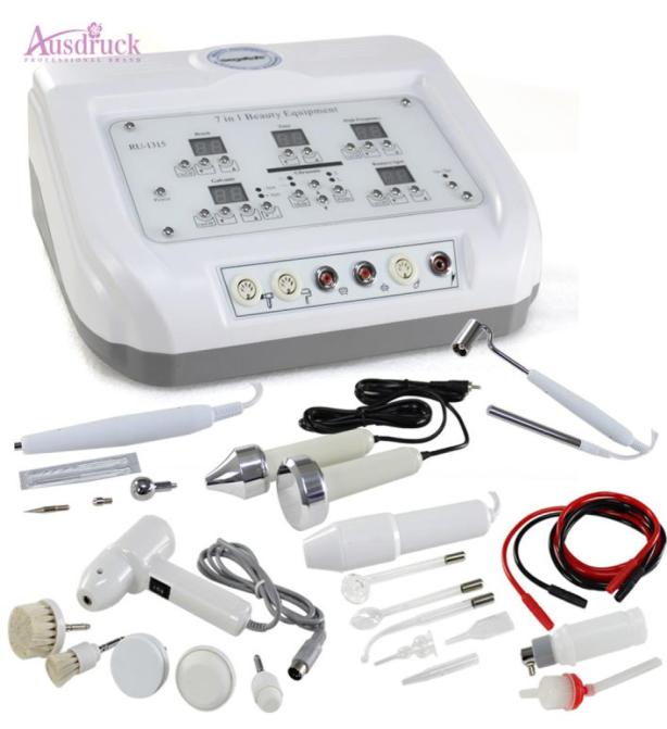 

7 in 1 Digital Diamond Microdermabrasion High frequency Galvanic Current Facial Machine Skin Spa Salon equipment Rotary Brush Spra8037227