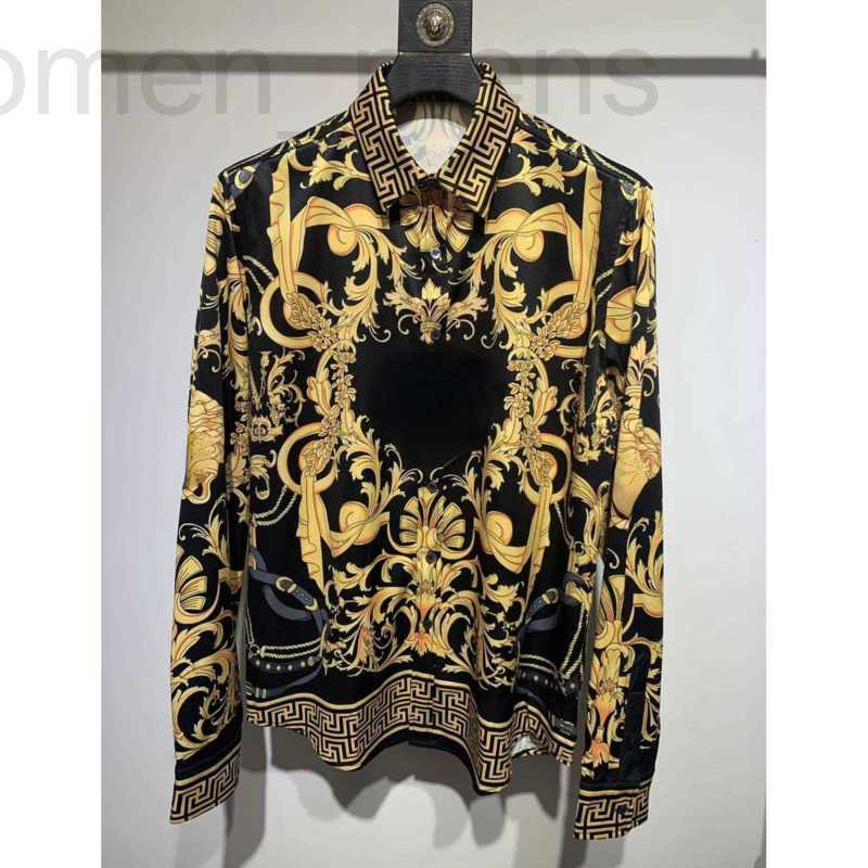 

Men's Casual Shirts designer Fashion mens casual shirt shirts full silk Shirt loose thin men lapel long sleeve t 0BUT, No.3