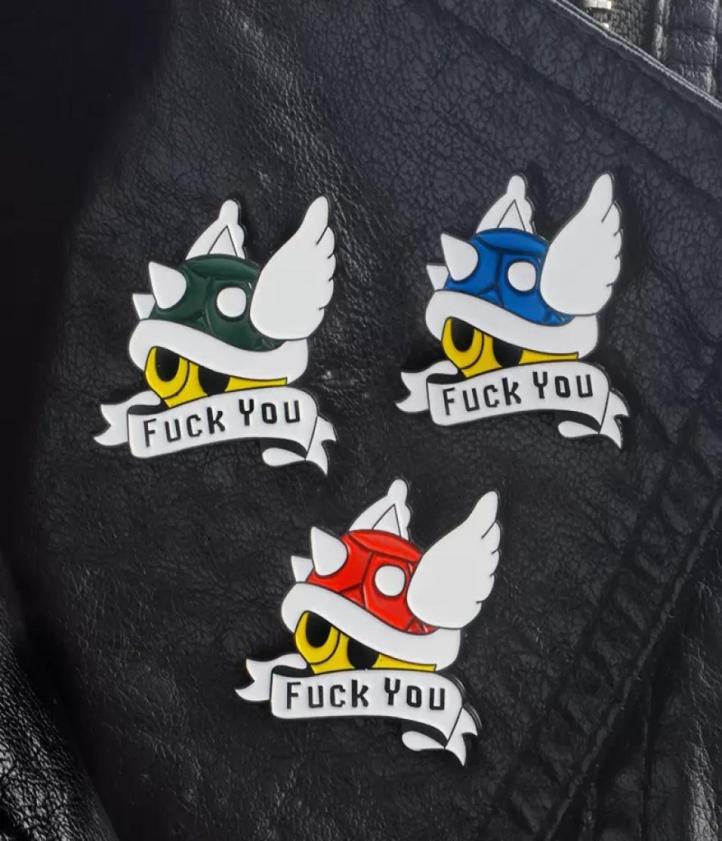 

Turtle shell flying turtle wings enamel creative brooch ornament special cartoon personality badge lapel cartoon pins6657806, Red