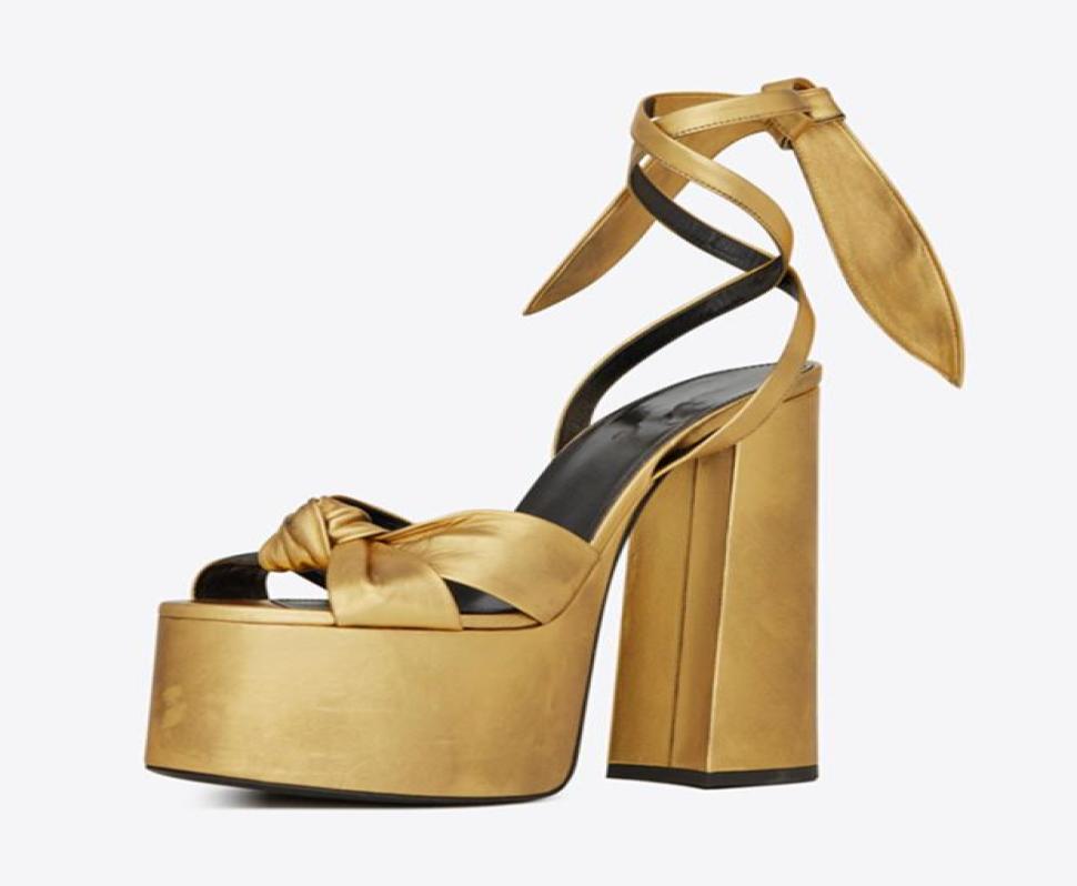 

New Luxury Brand Ladies Runway Show Platform Sandals 3443 Summer Party Sandals Women Super High Heels Shoes Woman1080973, Black