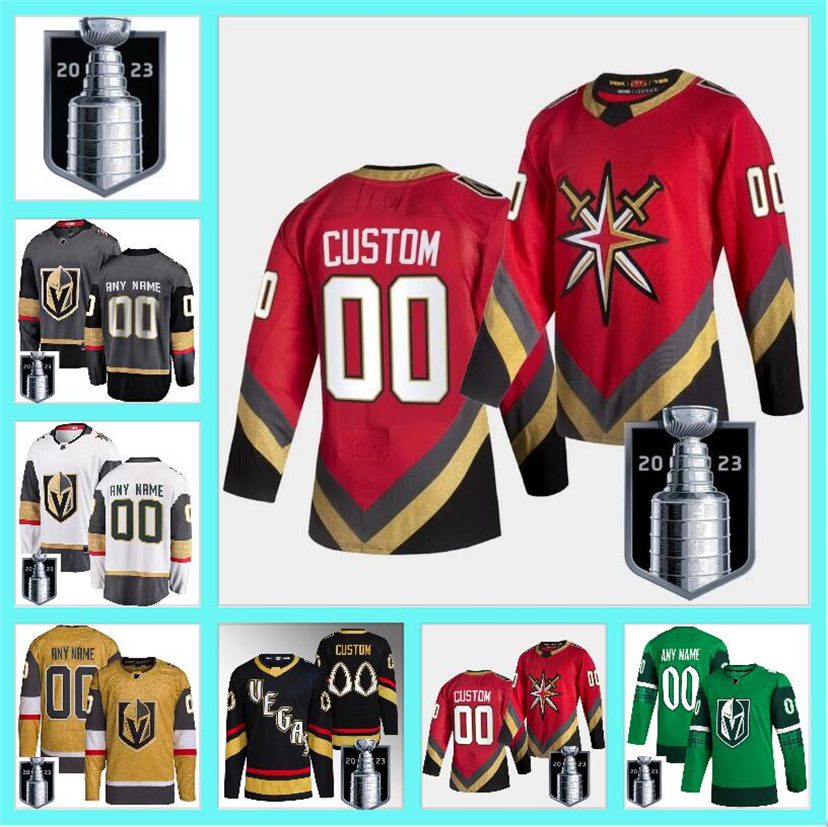 

2023 Stanley Cup Jerseys Custom Vegas Golden Knights Hockey NHLVn Jack Eichel Mark Stone William Karlsson Alex Pietrangelo Jonathan Marchessault Shea Theodore, Color