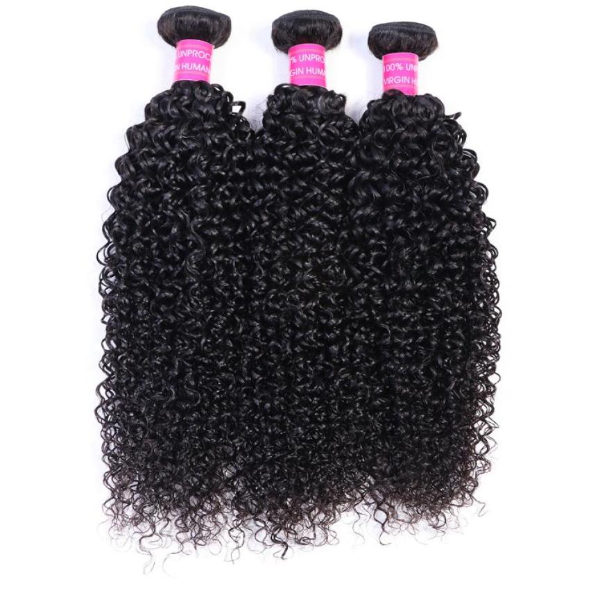 

High Quality Brazilian Virgin Human Hair Curly 3 Bundles Natural 1B Color Indian Peruvian Malaysian Hair Extensions Weaves7286449, Ombre color