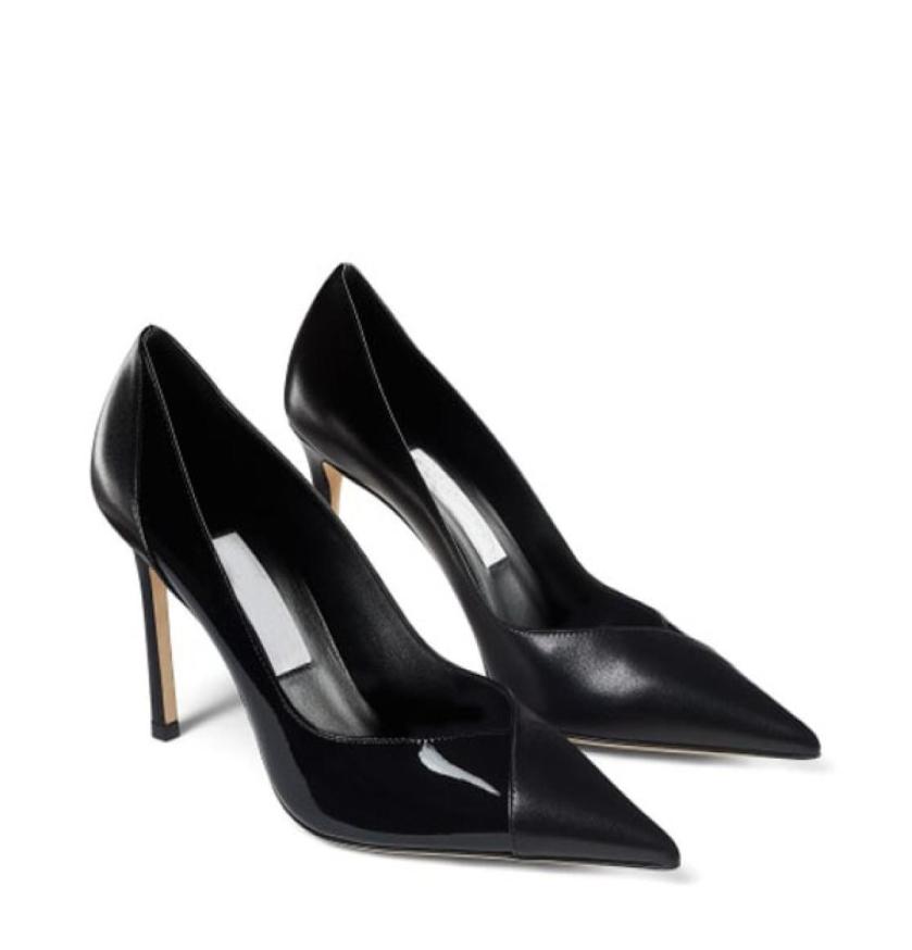 

Spring pumps woman Dress Shoes high heels dress pump CASS 95 Camel Suede and Patent leather pointed toe luxury designer EU3542 wi3648847, Gold