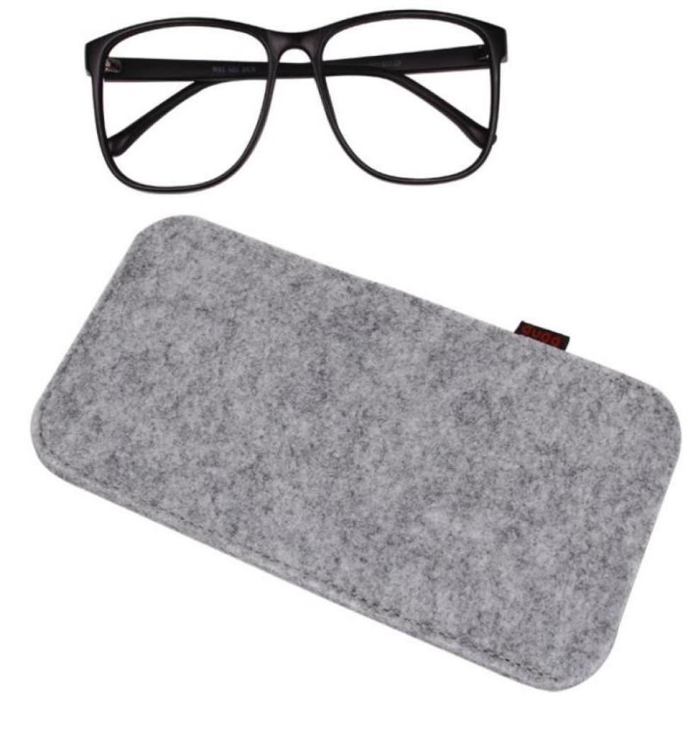 

Solid Color Felt Glasses Bags Soft Portable Sunglasses Reading Glasses Cases Rectangle Eyewear Pouch 100pcslot3385786