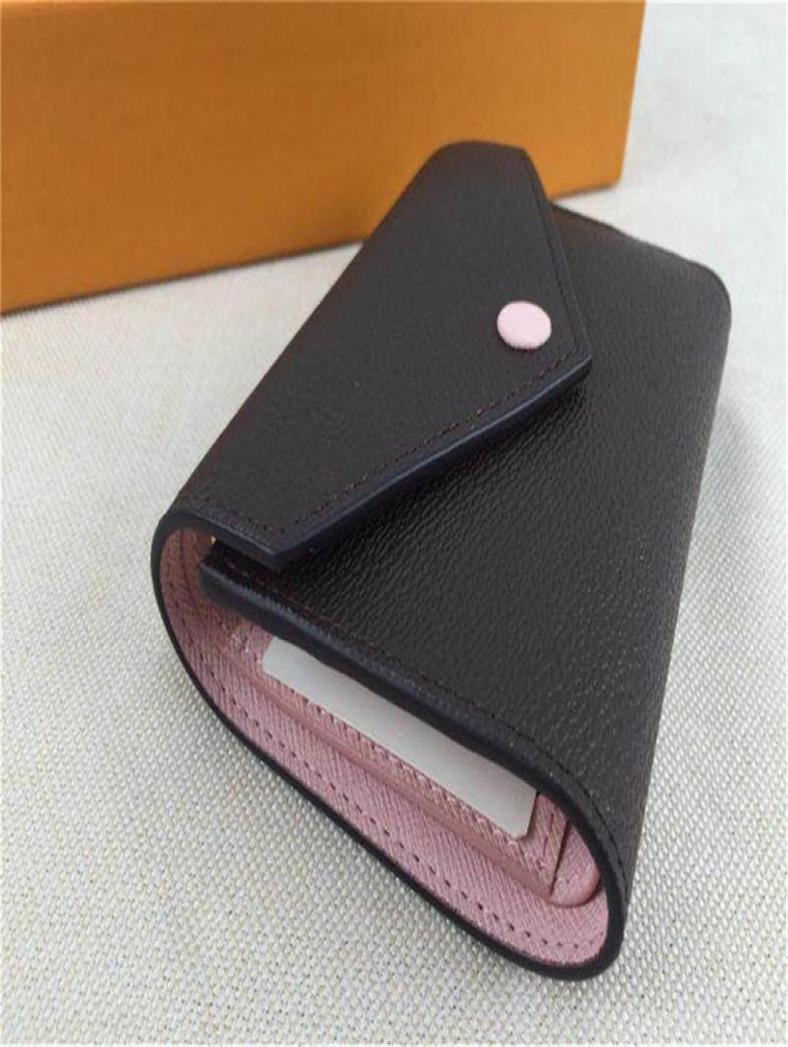 

2021 Wallets Womens Wallet Brown Flower Leather 3 Fold Purses Men Short Long Card Holder Passport Lady Folded Purse Ladies Coin Po3862087, Red