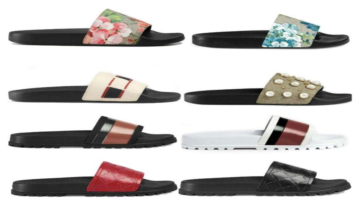 

2021 Men Women Sandals Designer Shoes Luxury Slide Summer Fashion Wide Flat Slippery With Thick Sandals Slipper Flip Flops size 366781308, Ivory