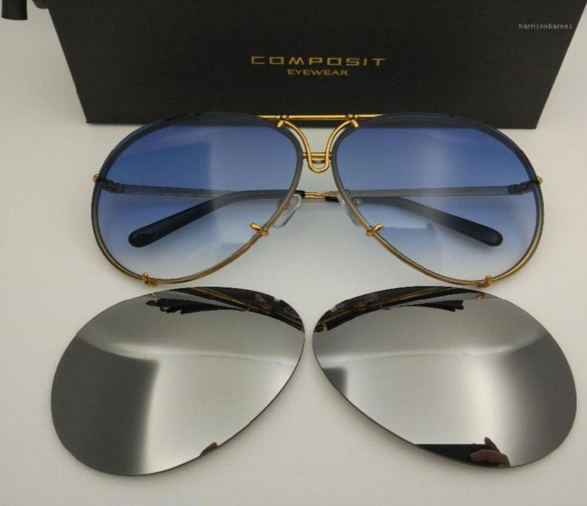 

Replaceable Lens Anti Reflective Women Sun Glasses Fashion Oval Alloy CR39 Men Interchangeable Gradient Sunglasses9525360