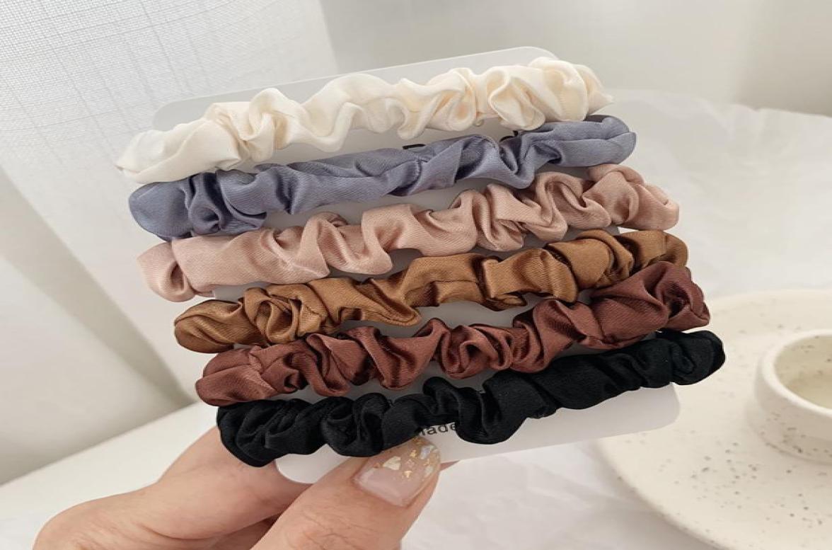 

Scrunchie Hairbands Hair Tie Women for Hair Accessories Satin Scrunchies Stretch Ponytail Holders Handmade Gift Heandband8011898, Red