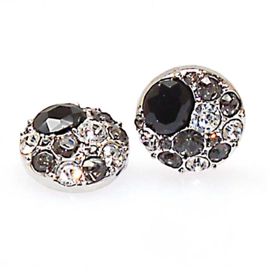 

Antiqued Pewter Crystal Snap Button Chunk Charms For Noosa Bracelets and JewelryFits noosa braceletringsGINGERSNAPSrhodium pla7408099