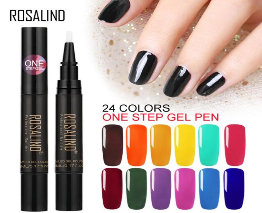 

Soak Off UV Gel Nail Polish Pen 3 In 1 Professional Nail Art 24 colors to choose from fast 9318919, Multi
