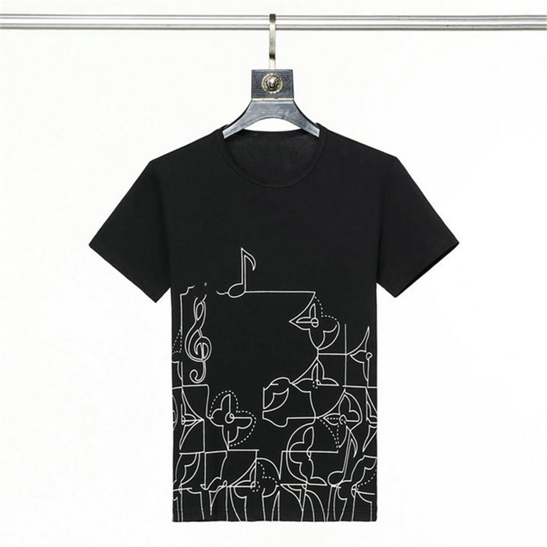 

Men's T-shirt men's designer tide high-end cotton printed geometric pattern short sleeve fried street hip-hop shirt size M-XXXL A39