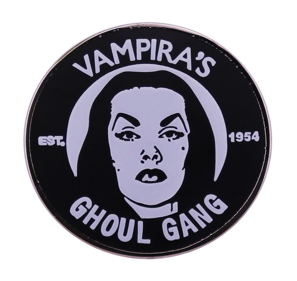 

Vampira039s Ghoul Gang Enamel Pin Brooch Punk Horror Gothic Badge Halloween Spooky Jewelry Decor7542555, Red