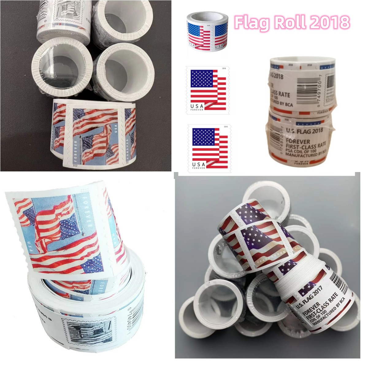 

us first class postage stamp usa stamp stamp postage 100pcs stamp roll stamp for mail forever usa flag, Stamps