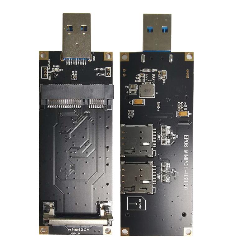

Modems MINI PCIE to USB 3.0 Adapter Key board With SIM card slot for all MINI PCIe 3G 4G module EP06E EC25 EC21 SIM7600EH SIM7600SA