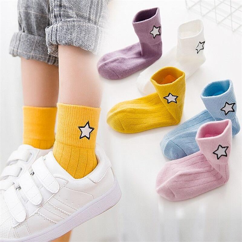 

Socks 5Pairs/Lot Children Autumn And Winter Born Baby Cotton Boys Girls