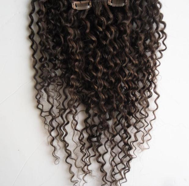 

Kinky Curly Clip In Hair Extension 100 Brazilian Human Hair Clip In Extension Remy Hair Clip Ins 9 PiecesSet 100g5663106