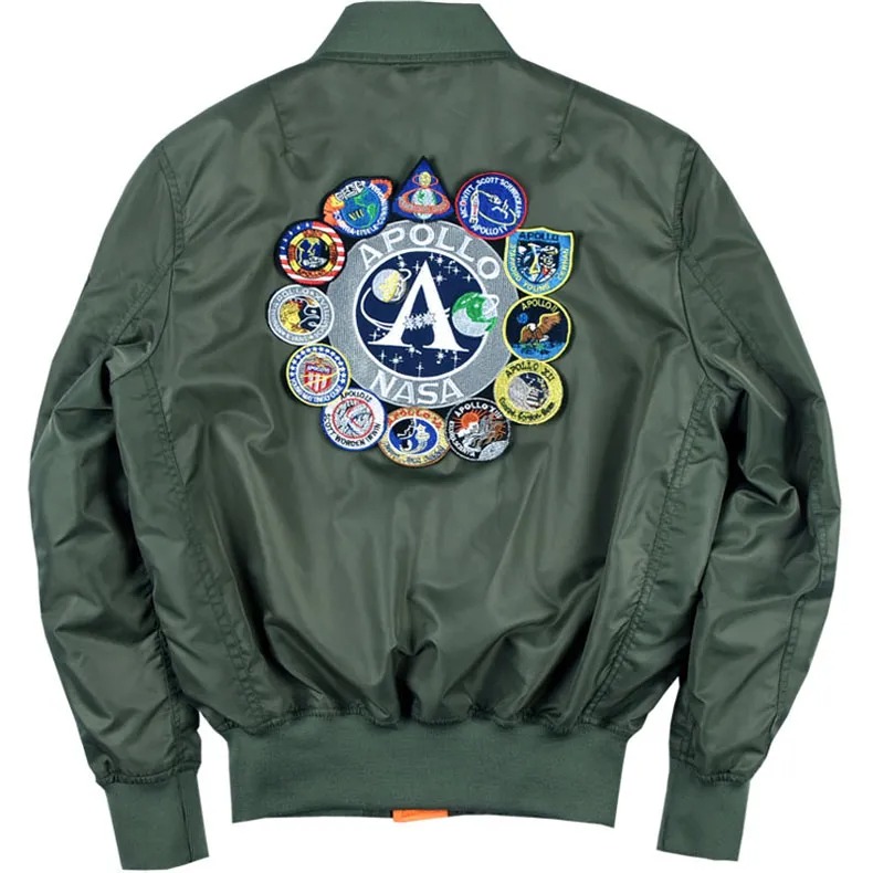 

Men's Retro Jackets men women Items thin bomber jacket alpha dingdin NASA Apollo Commemorative Edition spring fall baseball uniform coat