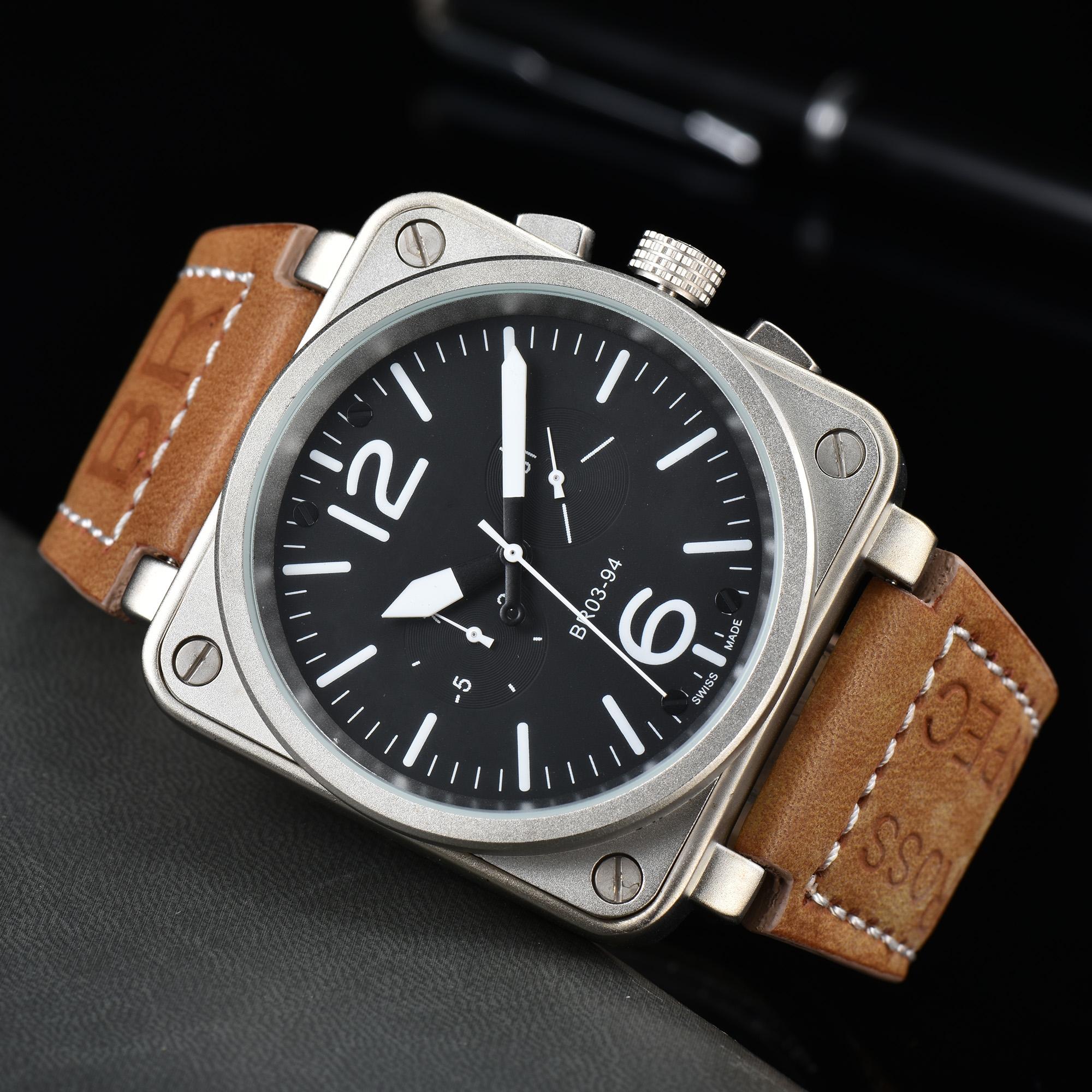 

2023 bell Chronograph Automatic mechanical Watch For Mens Stainless Steel Wristwatch Leather Strap Men Sport Watches orologio tag heuerity ross wristwatches #16, Colour 10