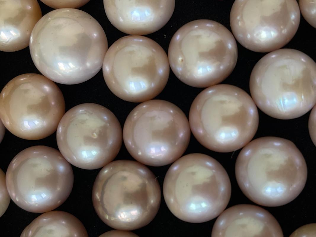 

Loose Gemstones 12-13mm Natural Lavender Round Edison Fresh Water Pearls Undrilled Half-drill Full-drill Custom Drill Jewelry Making