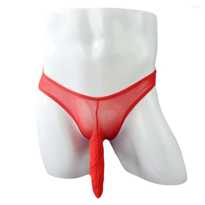 

Underpants Sexy Men's Lingerie Mesh Elephant Nose Thong Briefs Man Sissy Panties Micro Bikini G String Gay Underwear Breathable Thongs, White
