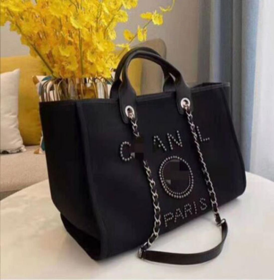 

bHighend New Canvas Large Capacity Tote Women Shoulder Bag Cloth Shopper Bags Literary Fan Letter Pearl Big Shopping Bags6762494