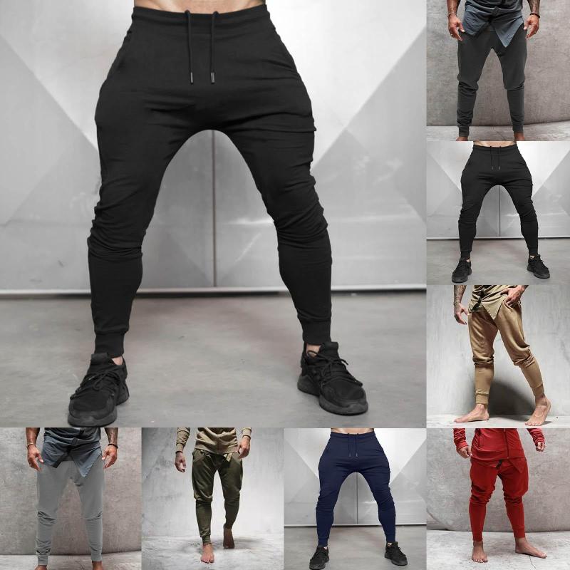 

Men's Pants Mens Casual Sports Fitness Straight Slim Fast Dry Sweat Absorption Running Overalls, Red