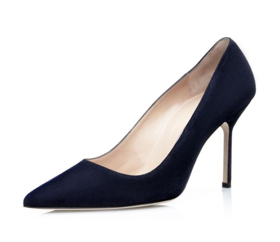 

Fashion Women Sandals Pumps BB Navy Light Grey Suede Pointed Toe 105 mm Italy Lady Originals Shallow Mouth Designer Perfect Weddin3604996, Red
