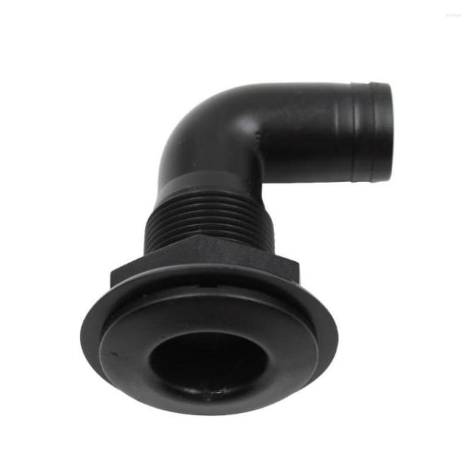 

All Terrain Wheels 13939 Black Polypropylene Thru Hull Fitting Hose 90 Degree For Marine Boat8377344