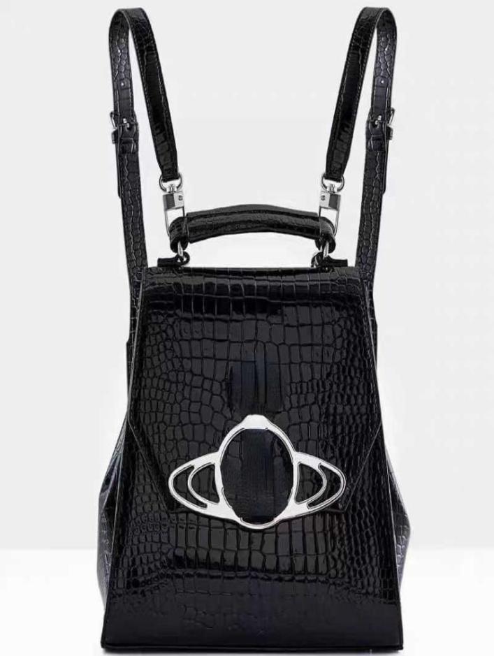 

ladies bags vivi designer bag retro crocodile pattern backpack handBag outdoor leisure fashion all match6354142, Black