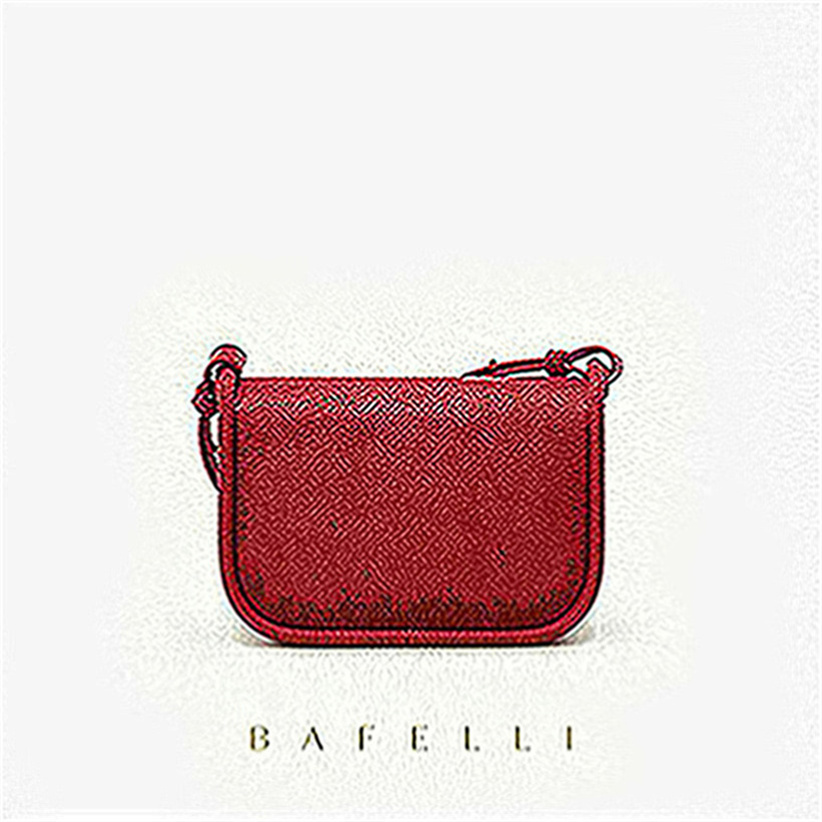 

B24 15-126 fashion Women Shoulder Bags Hand Printed tote bag Small new, Burgundy