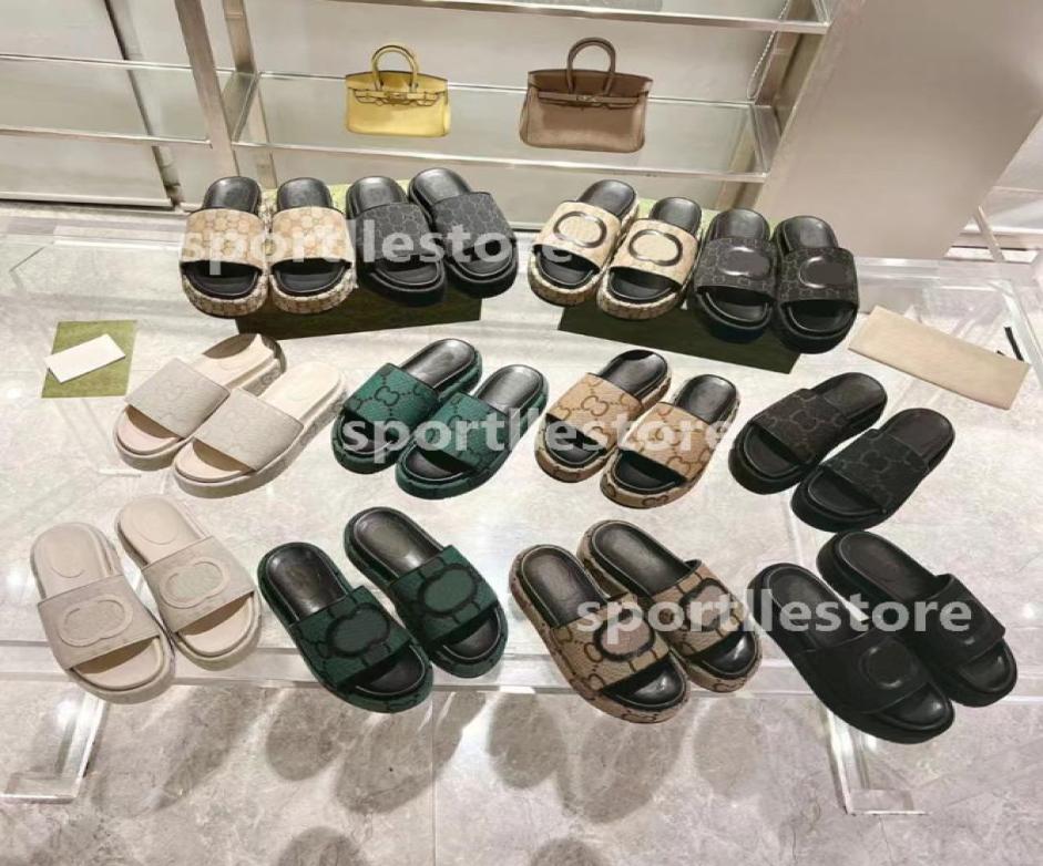 

Brand Perforated Slippers Men Women Platform Designer Sandals Wedge Rubber Cutout Slide Transparent Materials Fashion Beach Flats2505481, Sunny yellow