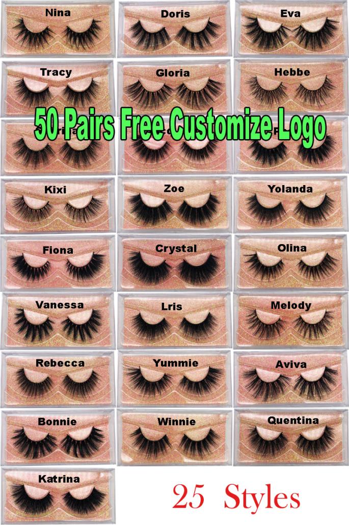 

3D Mink Eyelashes Whole Natural False Eyelashes 3D Mink Lashes Soft make up Extension Makeup Fake Eye Lashes 3D Series3058434