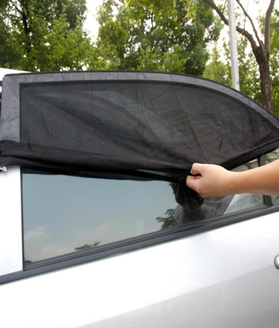 

2PCS Adjustable Adjustable Auto Car Side Rear Window Sun Shade Black Mesh Car Cover Visor Shield Sunshade UV Protection5364682