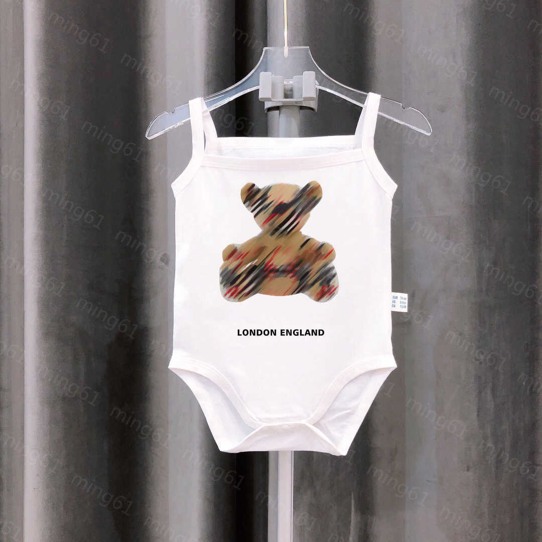 23ss designer baby clothes new baby clothes newborn onesie Baby sling bag butt suit crawl suit logo printing climbing suit one-piece ha clothes n-image-879096013