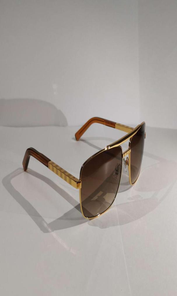 

Vintage Attitude Square Sunglasses Gold Metal Frame Brown Gradient Retro Sun Glasse sSport Sunglasses for Men UV Protection Eyewea6710306