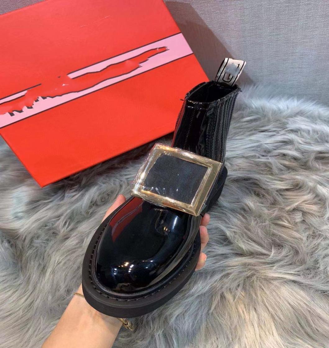 

Women High Quality Boots Ankle Boots Real Leather shoes Fashion shoes Winter Fall fashion Boots with box EU3540 01221996434, Black