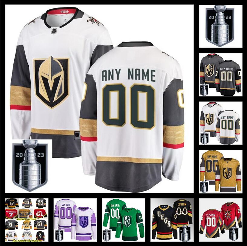 

2023 Stanley Cup Jerseys Custom Vegas Golden Knights Hockey NHLMr Jack Eichel Mark Stone William Karlsson Alex Pietrangelo Jonathan Marchessault Shea Theodore, Color