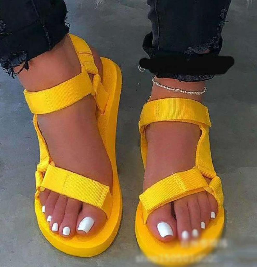 

Sandals Women 2020 Outdoor Beach Slippers Summer Platform Sandals Fashion Beach Shoes Ladies Wedges Foam Sole Durable7749869, Pink