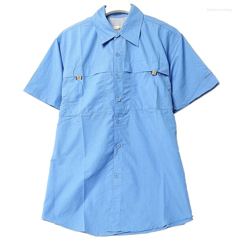 

Men' Casual Shirts 2023 Mens Striped Shirt Short Sleeve For Men Blusas Camisa Masculina Loose Middle-aged And Elderly, One size smaller