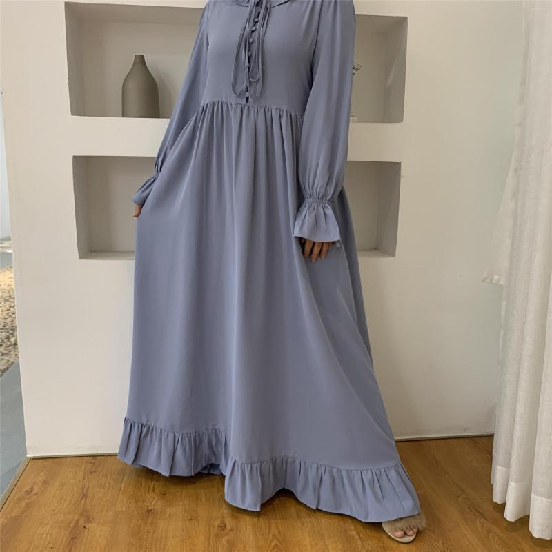 

Ethnic Clothing Eid Mubarak Kaftan Abaya Islam Ramadan Muslim Dress Abayas For Women Dubai Solid Dresses Abayat Robe Femme Musulmane