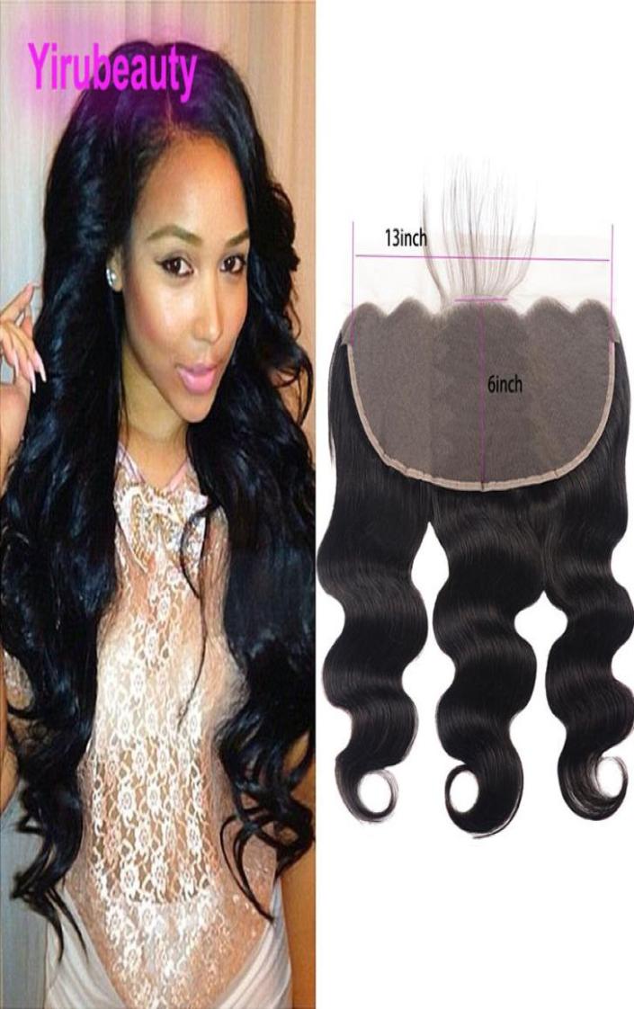 

Malaysian Human Hair 13X6 Lace Frontal Ear To Ear Body Wave 136 Frontals With Baby Hairs 1026inch Top Closures9118639, Natural color