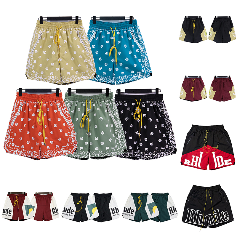 

2023 Rhude Shorts Men Women Summer Trendy and breathable pants Quick Drying Streetwear Fashion Casual Hip Hop Beach Sportswear Mens Short Pants, 25