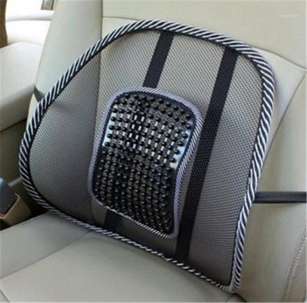 

2PCS Car Back Support Chair Massage Lumbar Support Waist Cushion Mesh Ventilate Cushion Pad18406474