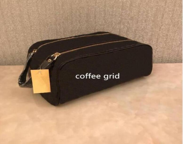 

High quality designer fashion men travel toilet pouch bag women cosmetic organizer make up famous classical toiletry bags2749351, Black