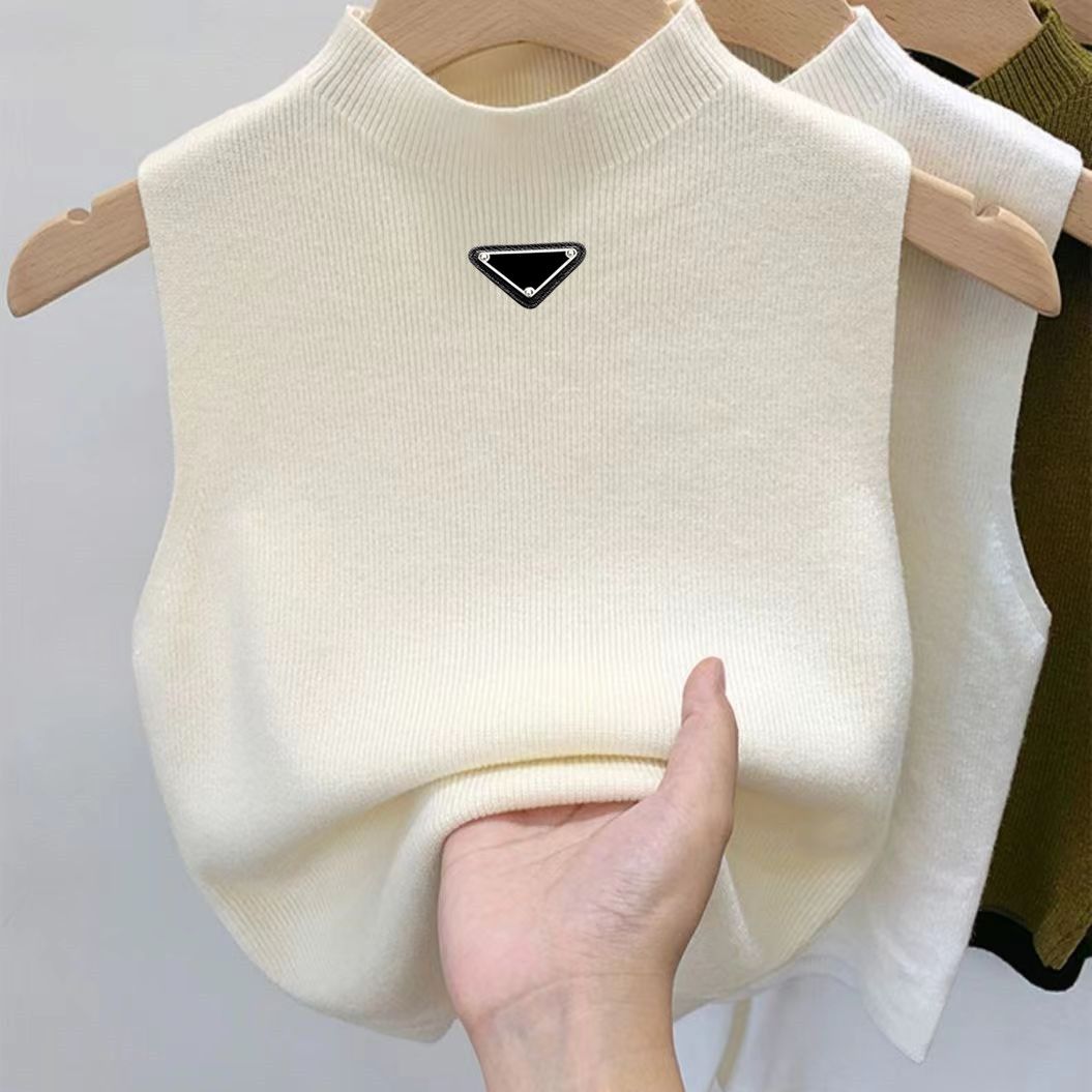 

Women's Knits & Tees Designer Knitted Sweaters Vest T Shirts For Women Letter Print Womens Knits Tops Fashion Sleeveless Tanks Summer Women's Sweaters